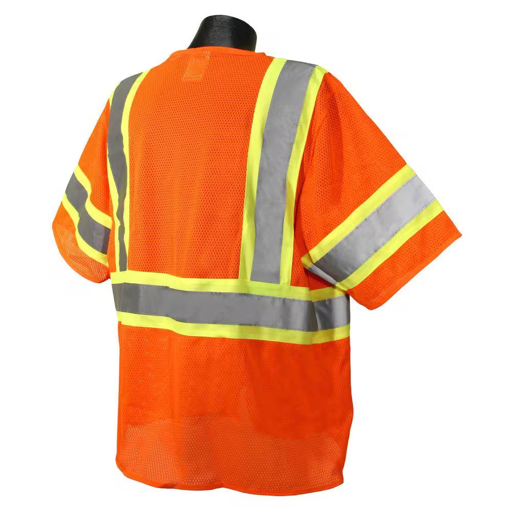 CL 3 with Contrast Orange Medium Safety Vest