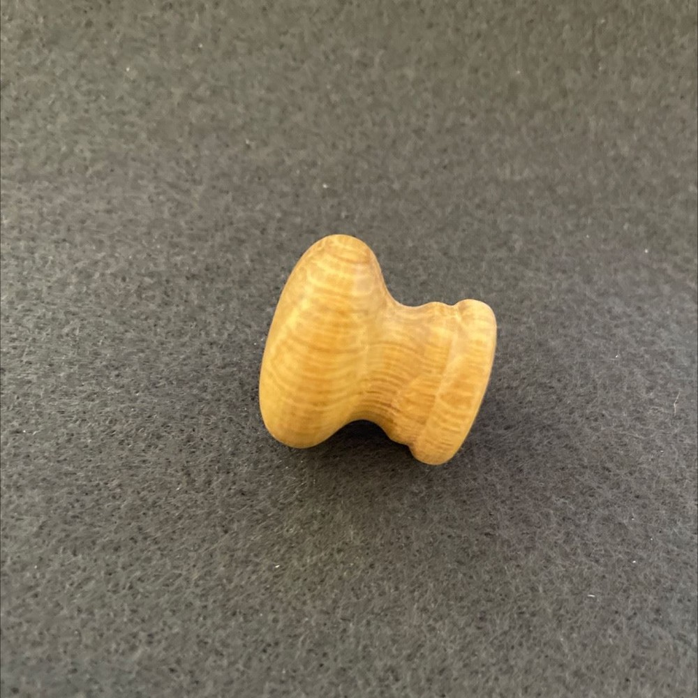 1" Small White Oak Knob Unfinished