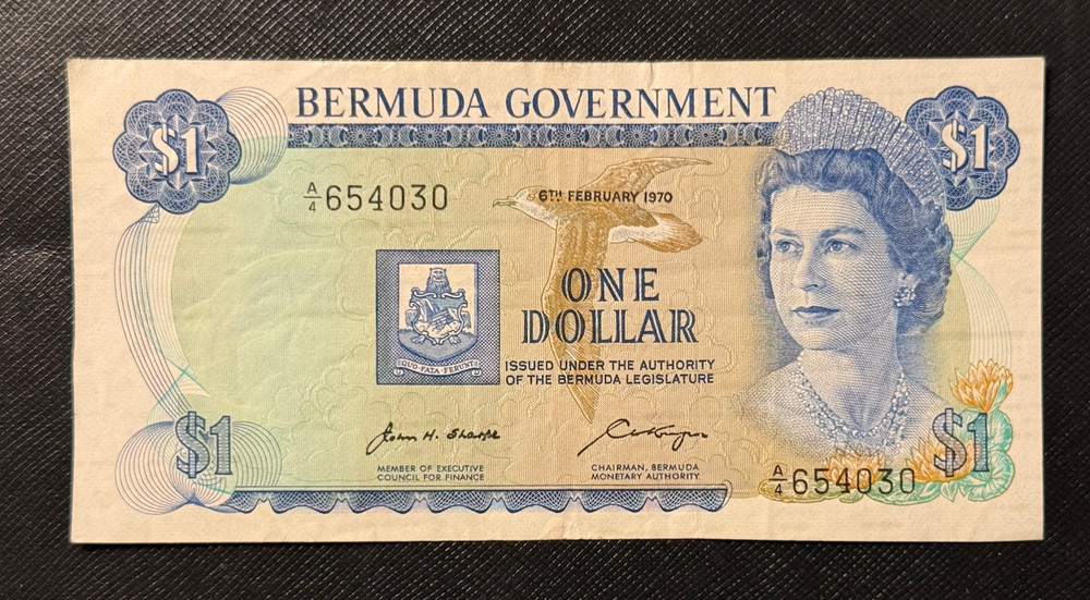 Bermuda 1970 $1 Dollar Circulated Note