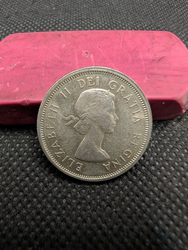 CANADA 1964 80% SILVER 25 CENTS