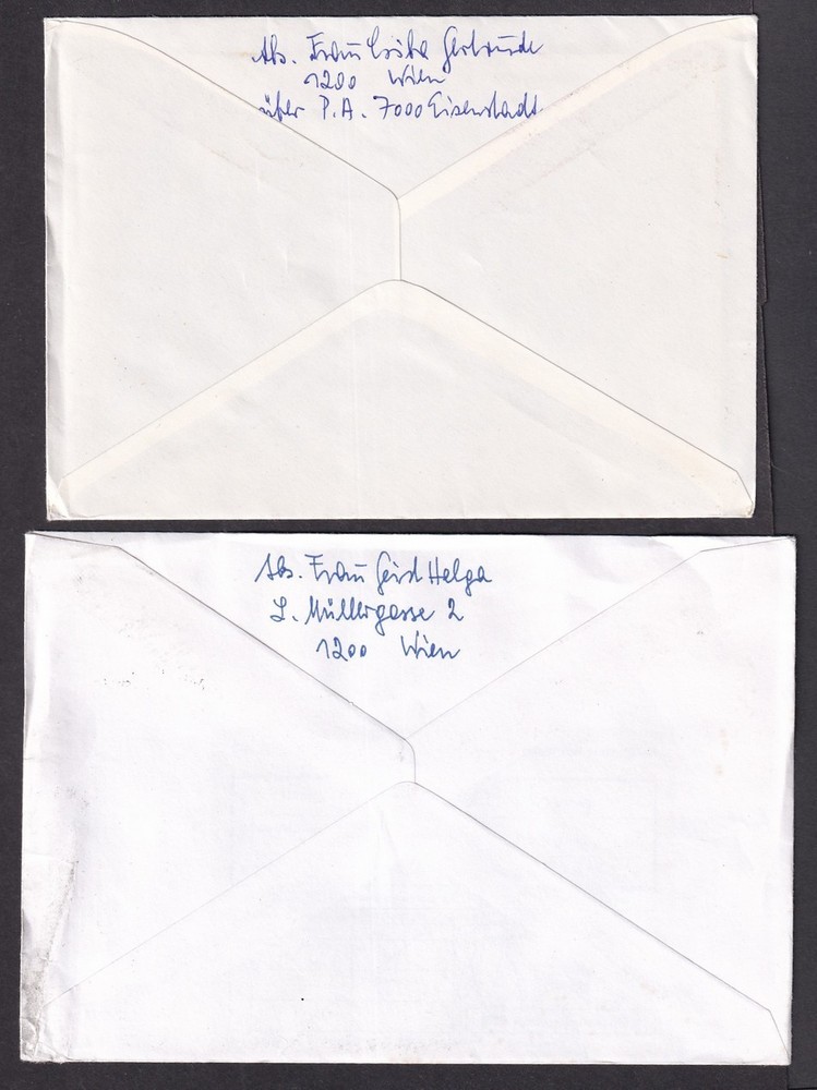 Austria philatelic special covers, all registered (9)