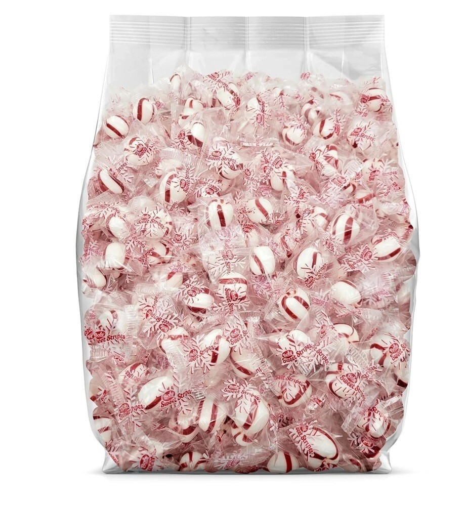 Bobs Sweet Stripes, Individually Wrapped, Soft Peppermint Bulk Candy (2 Pounds)