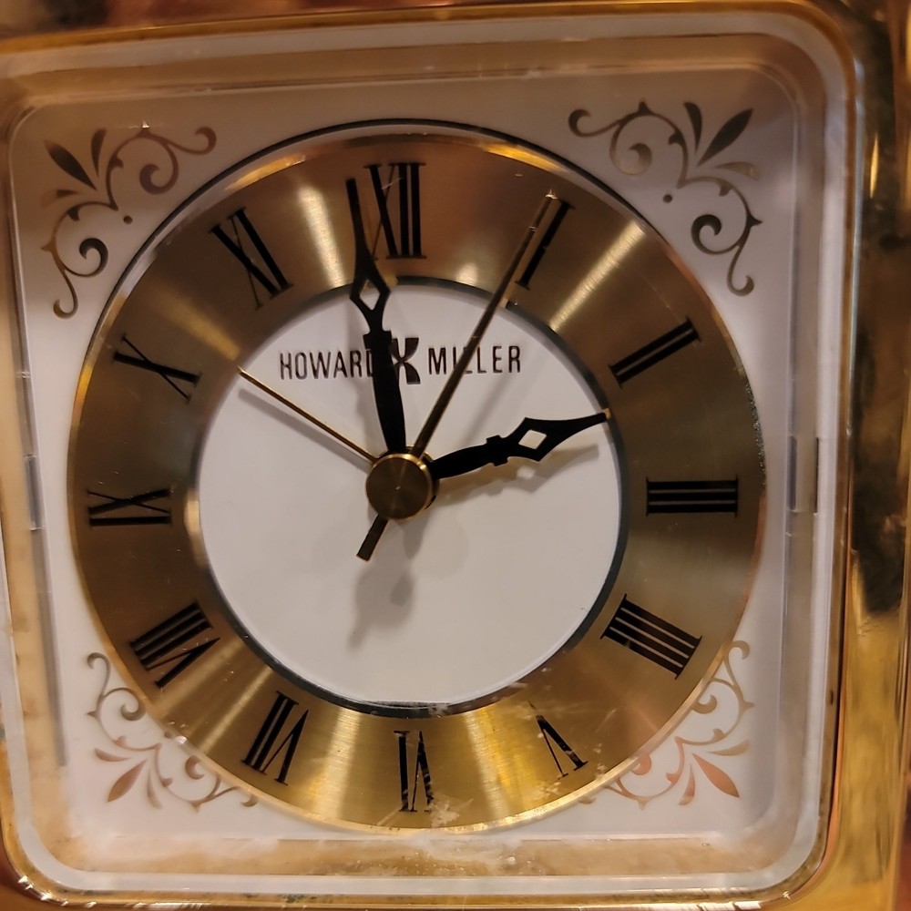 Brass Howard Miller Mantel Clock