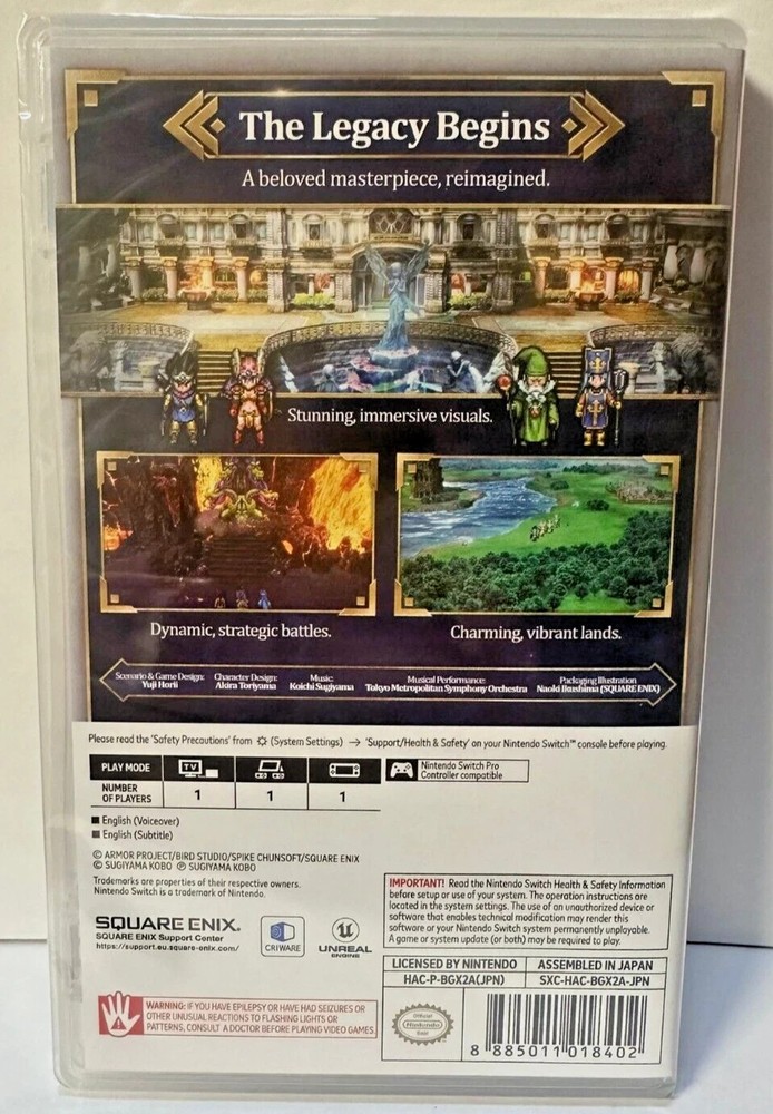 Dragon Quest I & II HD-2D Remake (Multi-Language) + III Switch New Bundle Specia