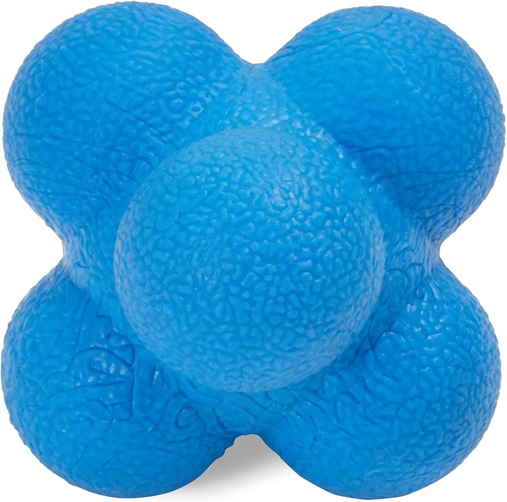 2 Pack Multicolor Rubber Reaction Balls for Agility Training and Reflex Speed