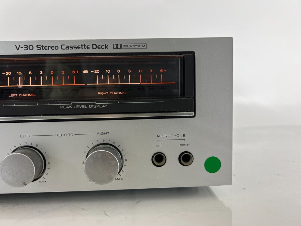 TEAC V-30 Stereo Audio Cassette Tape Deck Component Japan - Broken Record Button