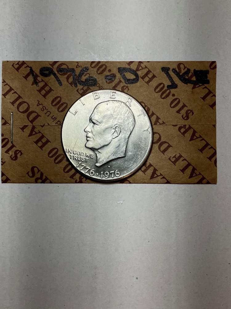1976-D   IKE,  EISENHOWER  BICENTENNIAL DOLLAR,  XF GRADE