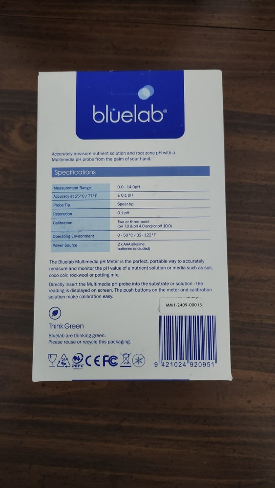Bluelab Multimedia PH Meter With Additional Leap Probe