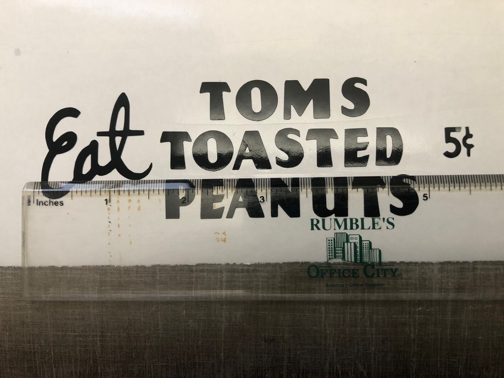 Tom’s Toasted Peanuts Decal Set