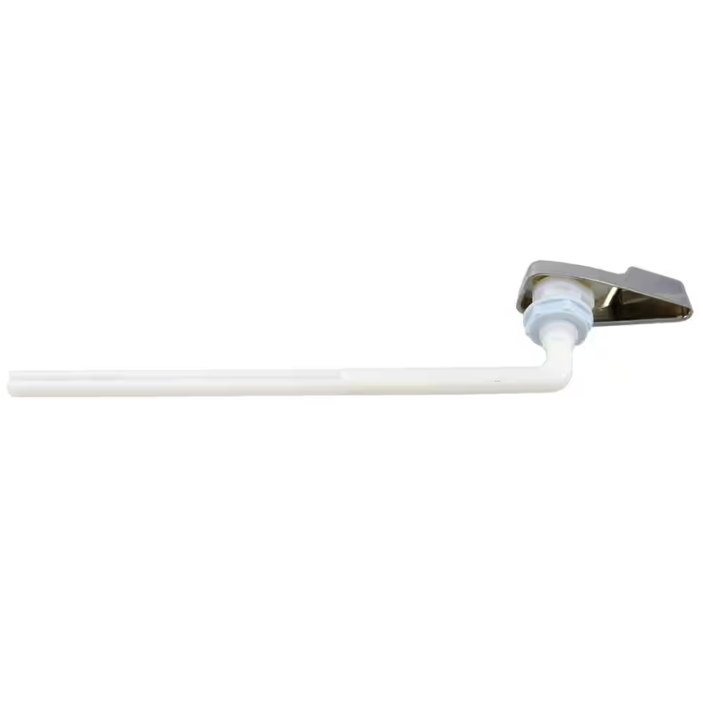 Danco 88365 White Mansfield Toilet Handle, Chrome, Plastic, 9"