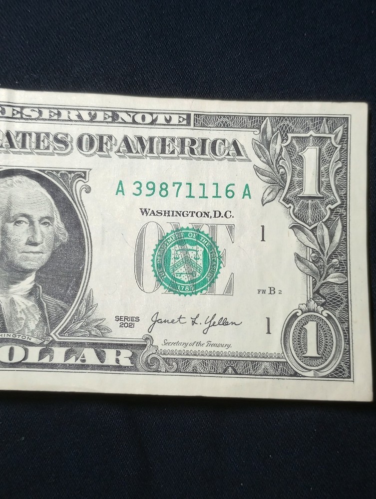 2021 $1 Note Double Gas Pump Error. #518