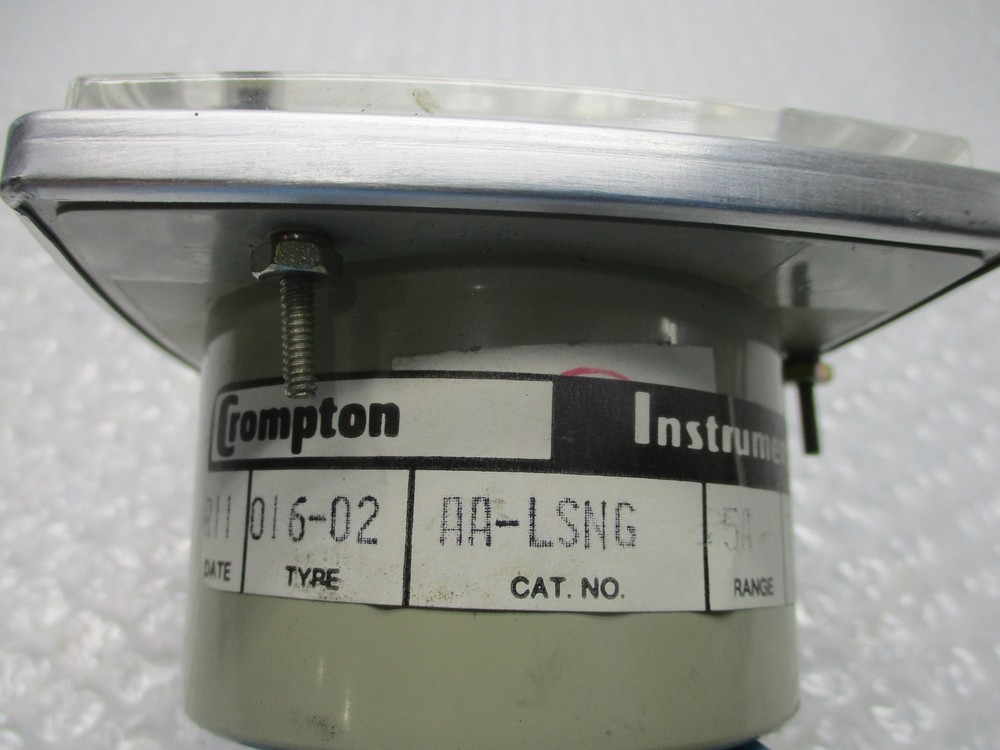 CROMPTON 016-02AA-LSNG PANEL METER 0-20 AMP NSNP
