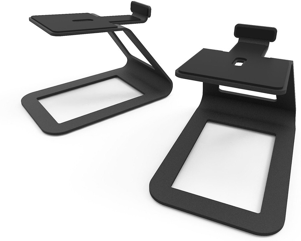 Kanto elevated desktop speaker stands (black)