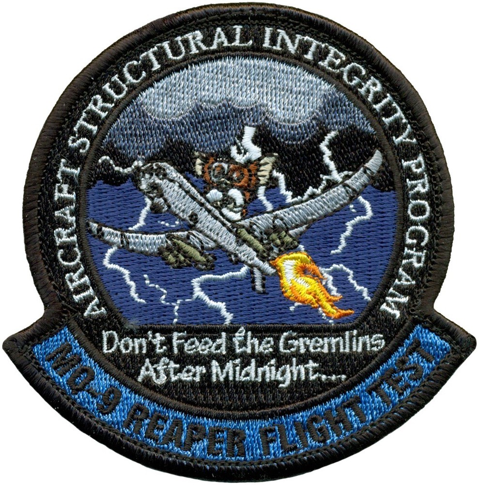 USAF GENERAL ATOMICS MQ-9 REAPER FLIGHT TEST STRUCTURAL INTEGRITY PROGRAM PATCH