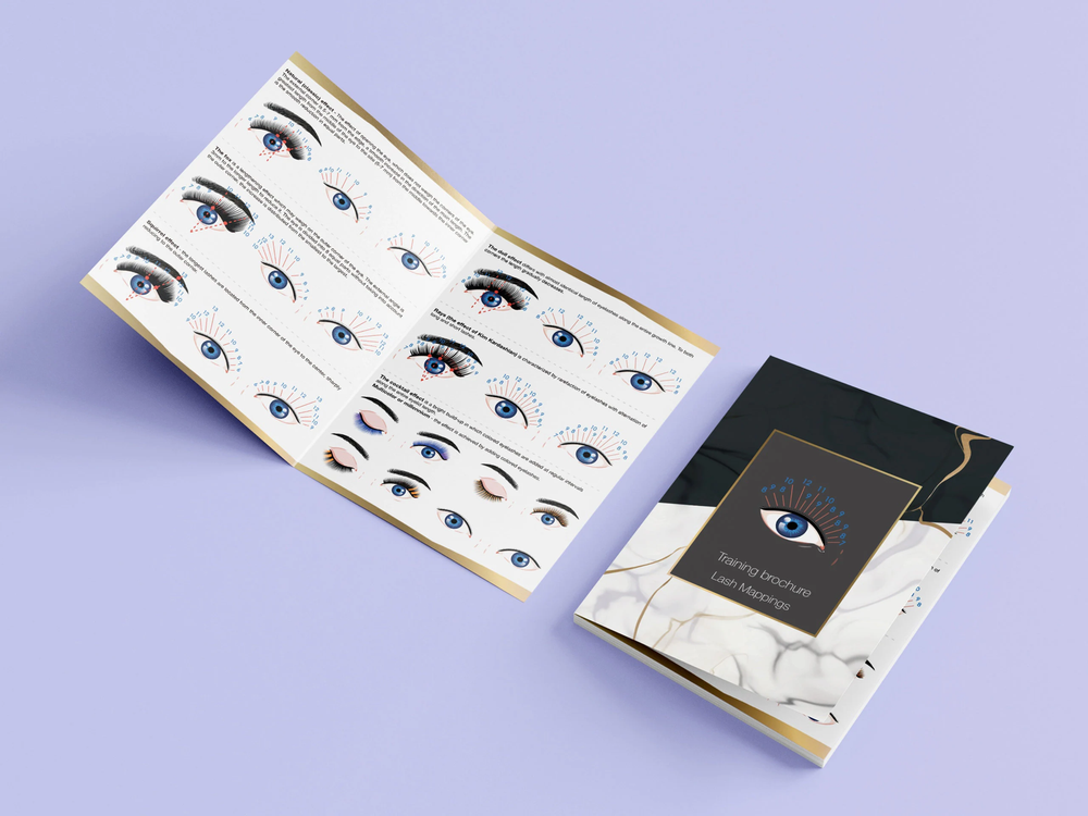 Lash Mapping Sheets, Eyelash Extension Mappings Guide, Lash Styles Training