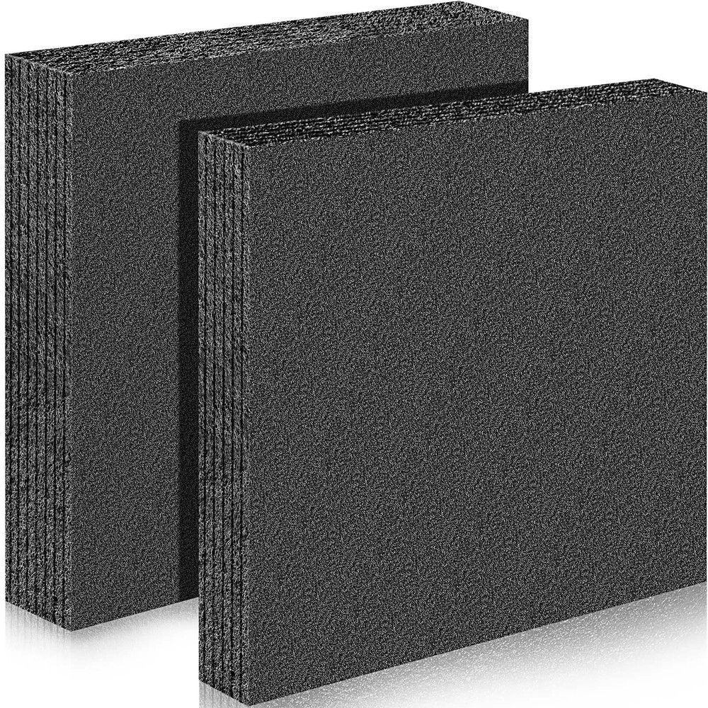Hoolerry 2 Pack Black Polyethylene Foam Sheets 12x12 Packing Inserts