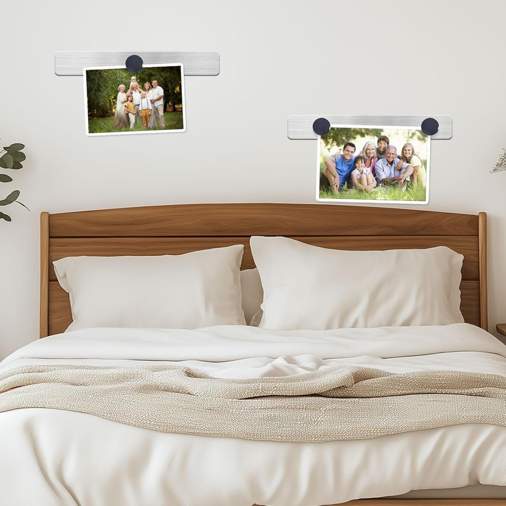 Multi-Functional Frameless Magnetic Board & Strip Set for Home and Office - 2PCS