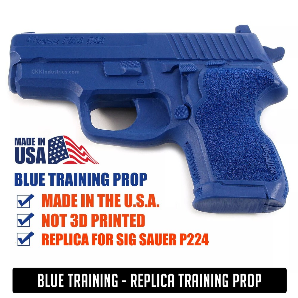 Blue Training Prop for SIG SAUER P224 - Solid Resin - Not a Gun