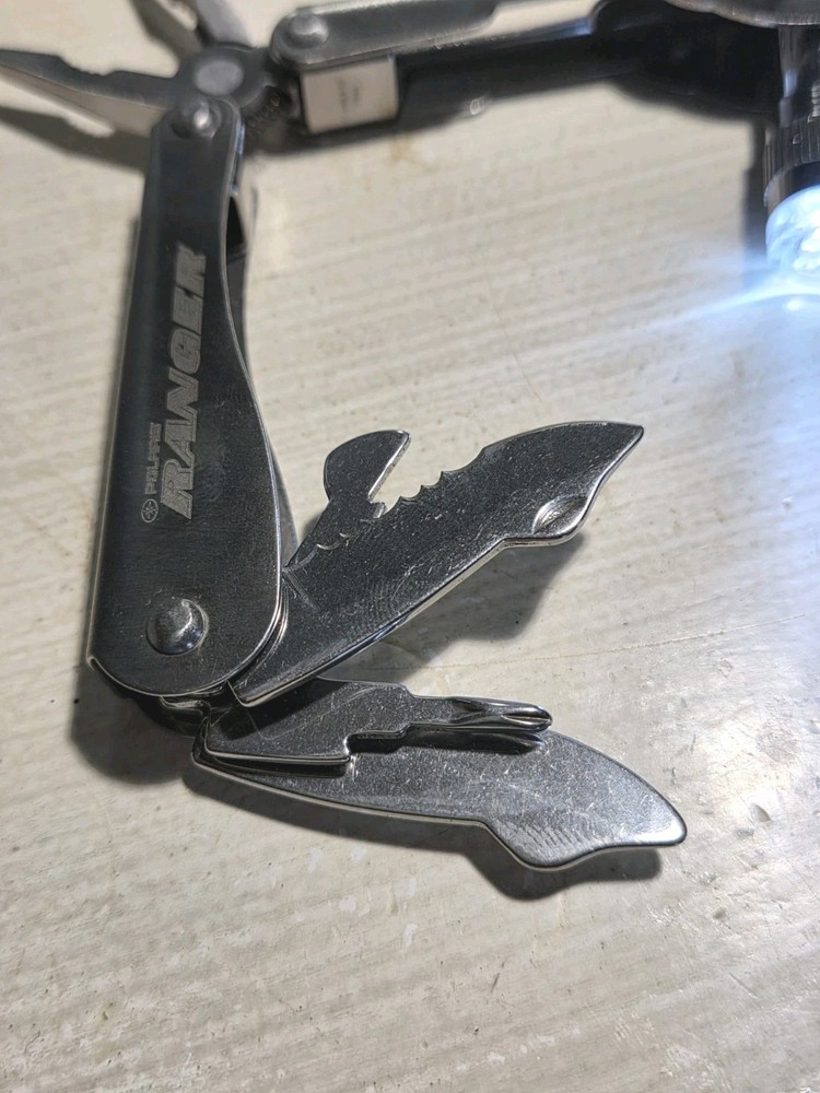 Ranger Multitool with Original Sheath Stainless, Integrated LED Flashlight EDC