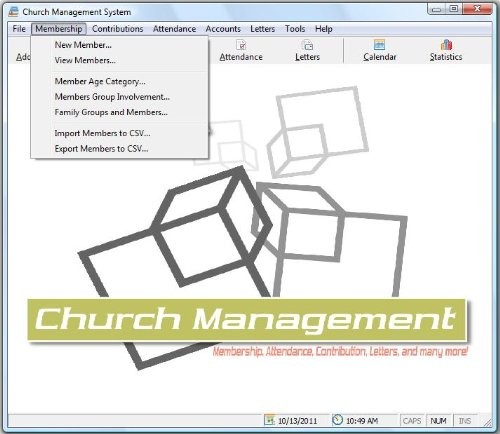 Church Management Software Professional Membership System; Church Facilities,...