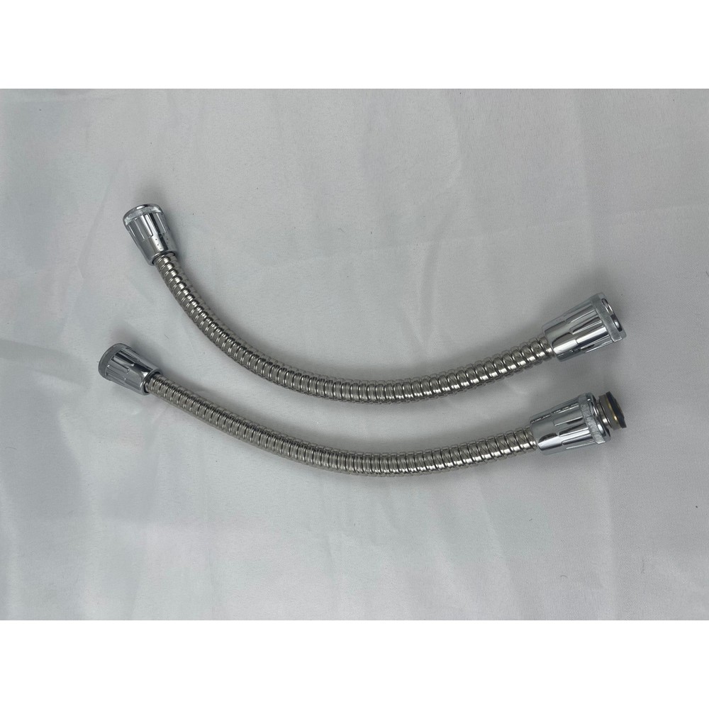 2pc Flexible Chrome Gooseneck Light Cable Silver Protector