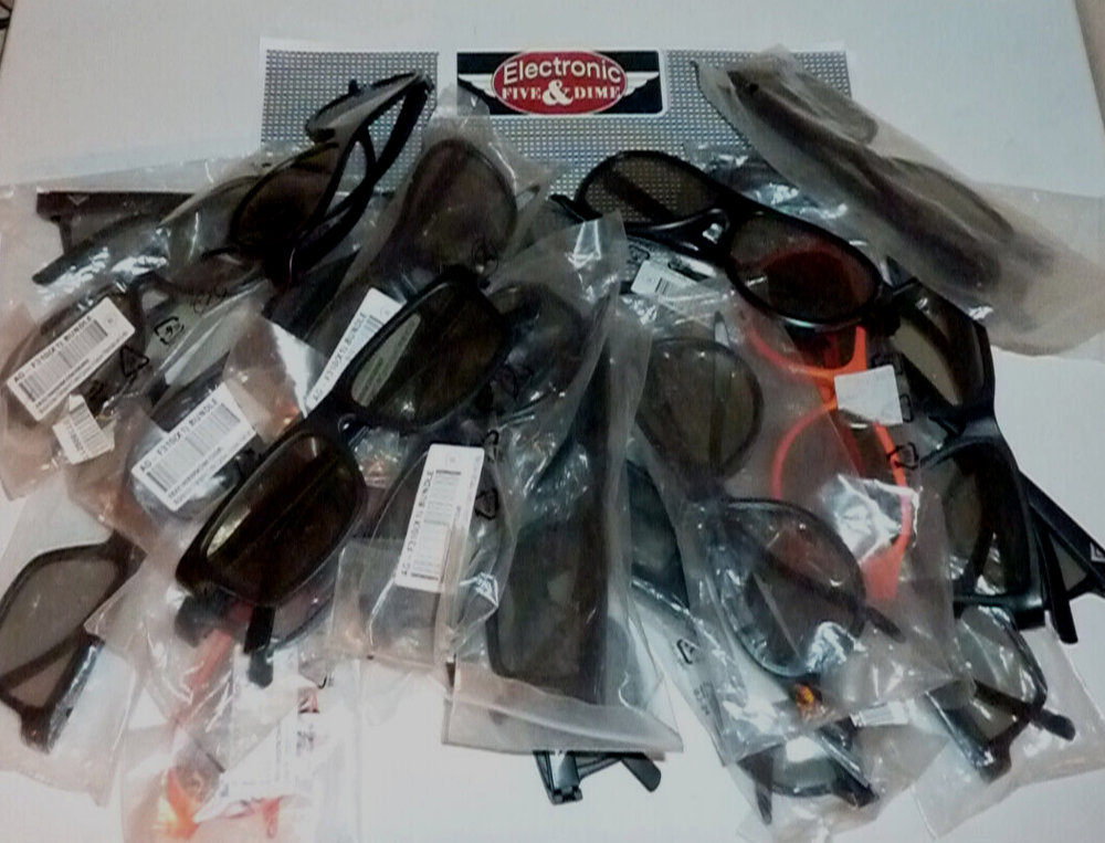 ASSORTED 3D GLASSES A FEW DIFFERNT BRANDS 25PCS