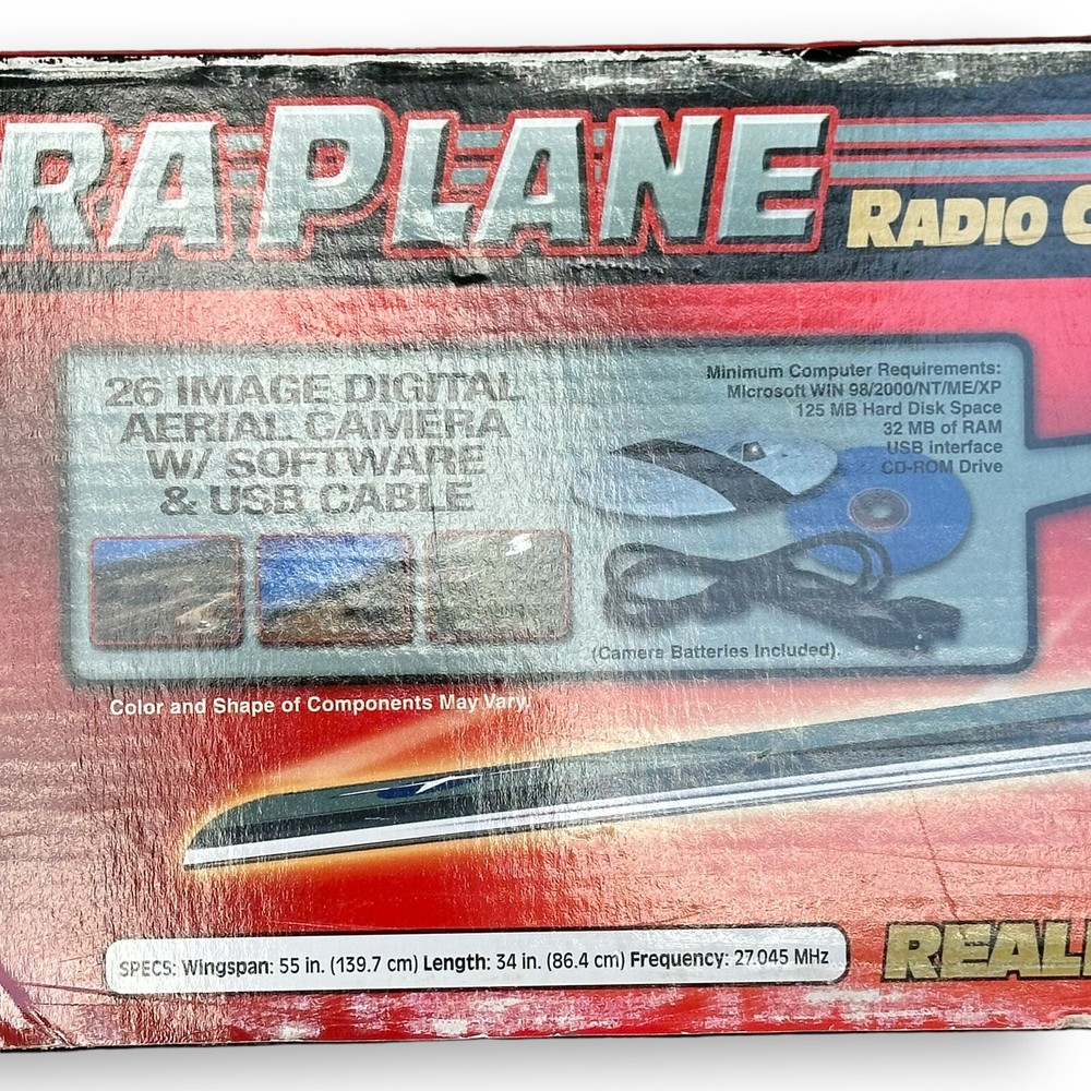 ESTES XB-39 EAGLEYE R/C REMOTE CONTROL AIRPLANE CAMERA PLANE