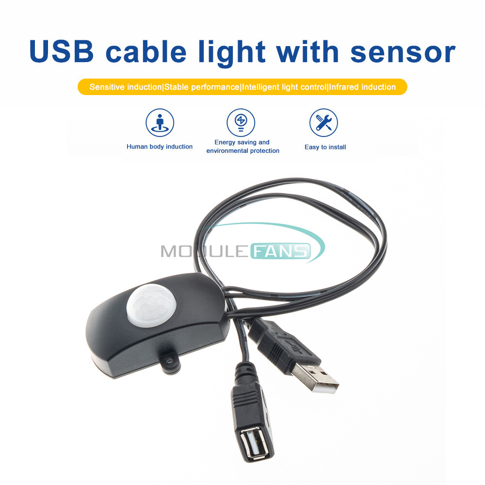 Motion Sensor Light Switch DC 5-24V 5A PIR Motion Sensor Auto ON OFF Switch