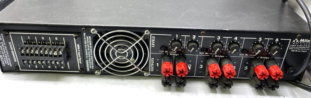 Miles Technology 6 Channel Power Amplifier MPR-450 Working