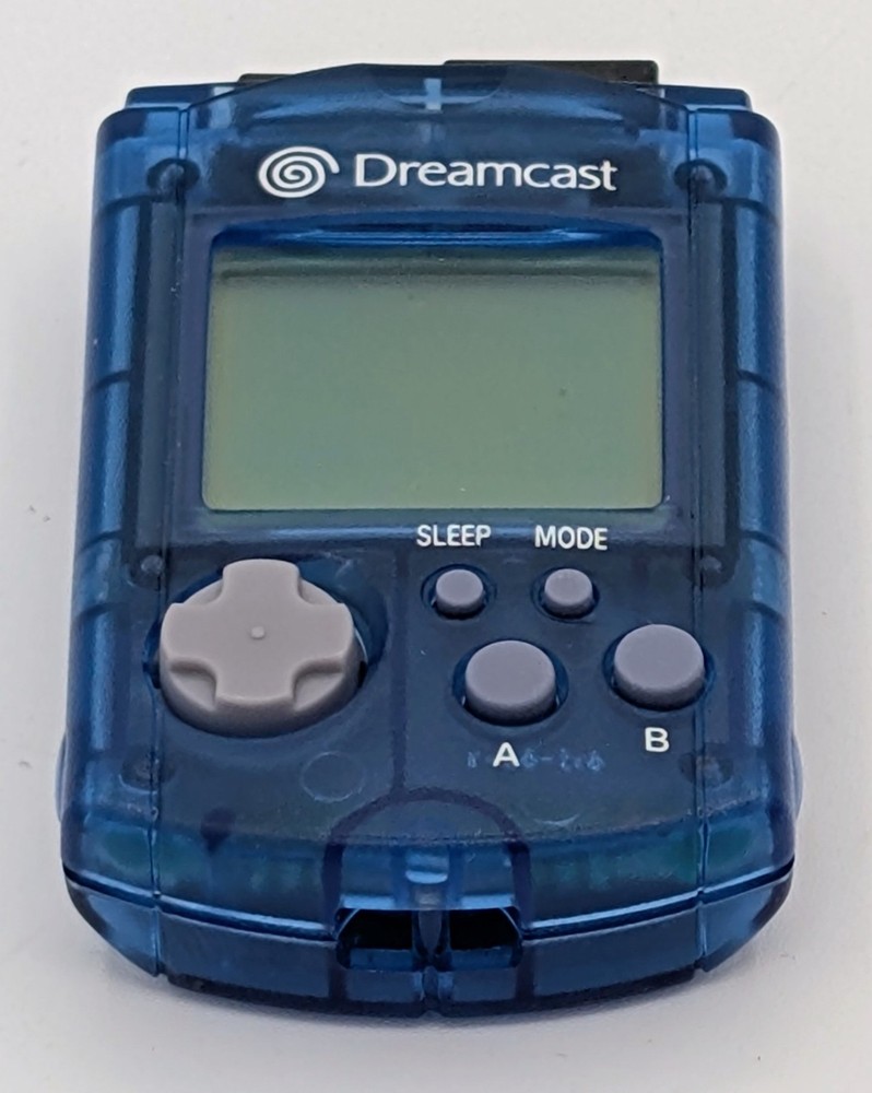 Authentic Sega Dreamcast VMU Translucent Blue OEM Tested Working HTF