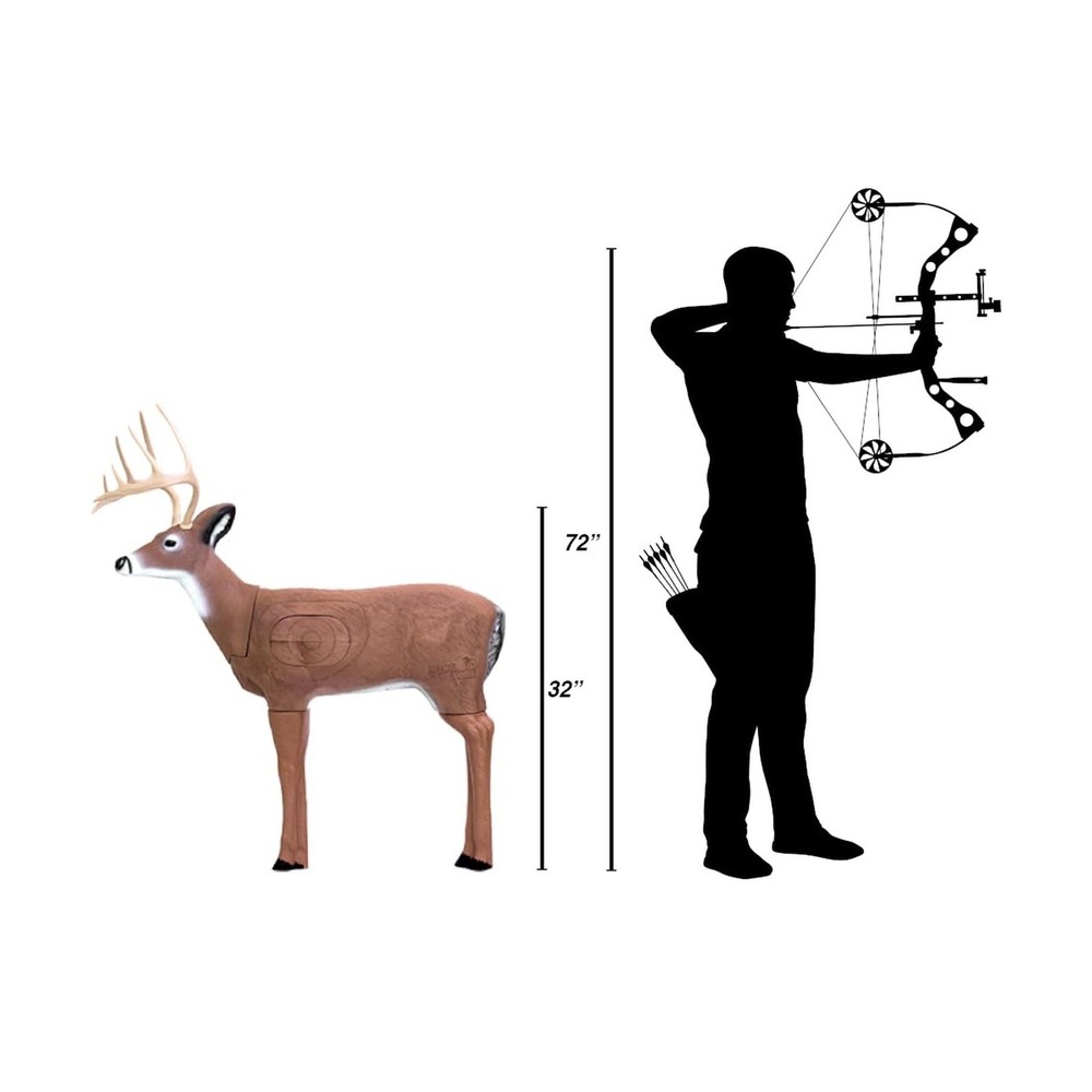 Delta McKenzie Challenger Deer 3D Archery Target - 41" Self-Healing Foam Cons...