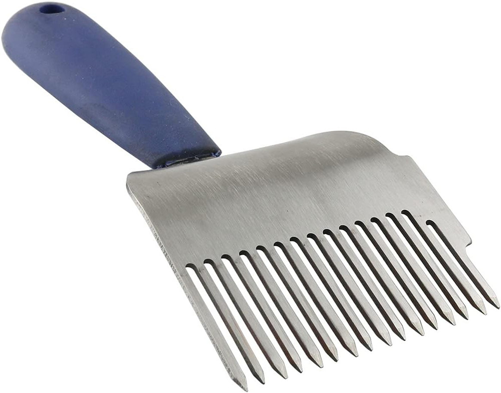 Stainless Steel Uncapping Fork Beekeeping Honey Fork Shovel Tool with Plastic Ha