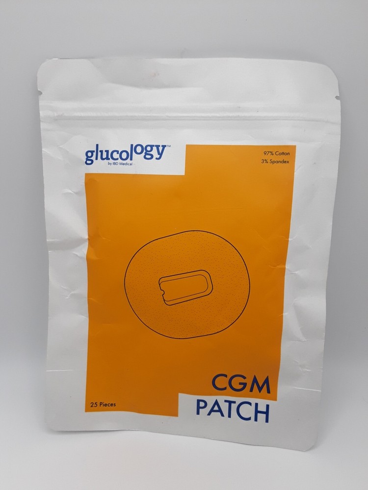 Glucology Libre  CGM Patch Adhesive & Waterproof 25 Pack Black