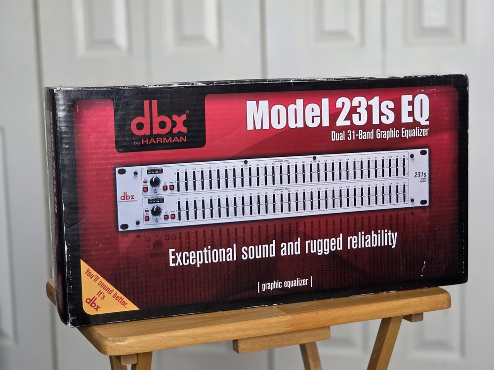 dbx Dual 31-Band Graphic Equalizer Model 231s EQ - Open-box