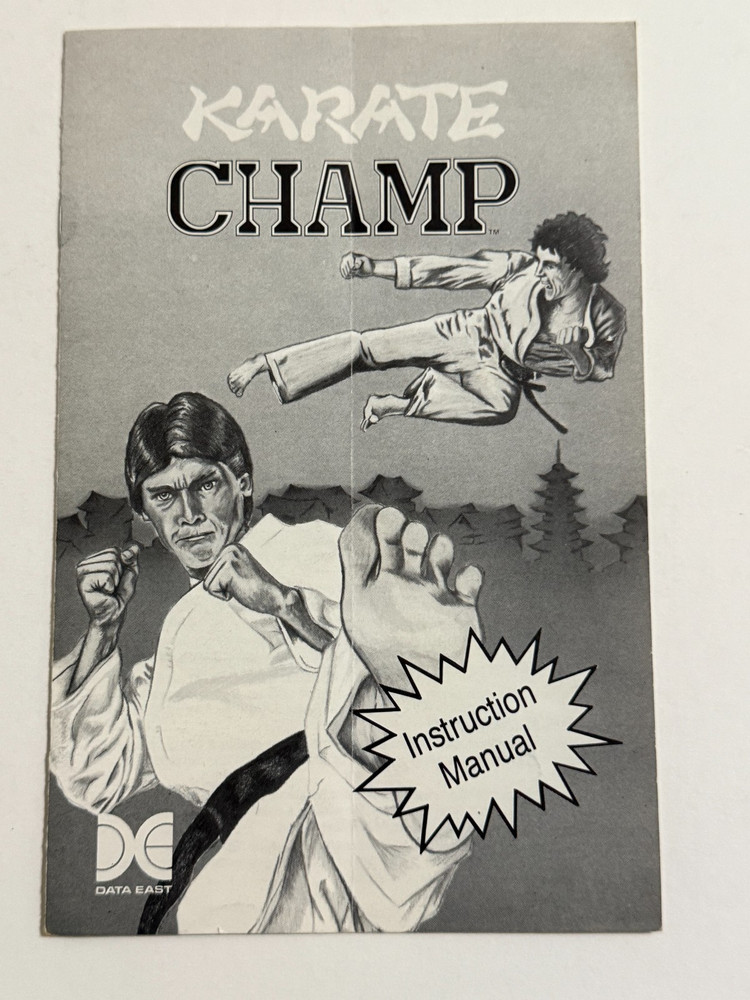 DATA EAST KARATE CHAMP Instruction Manual ONLY, 1985