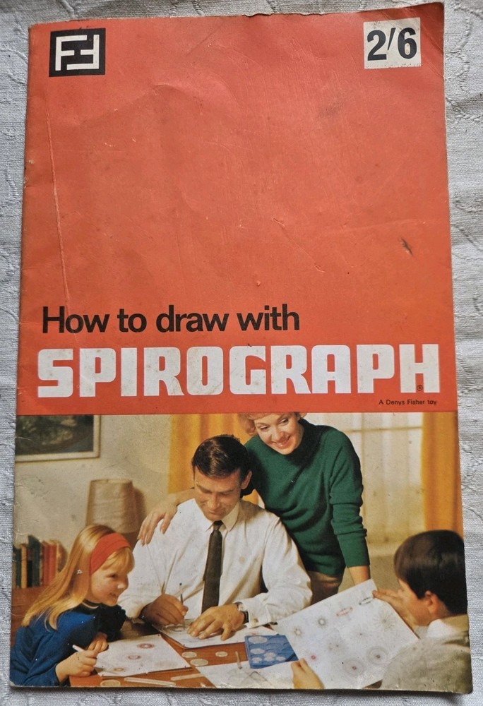 Vintage Genuine Spirograph 1967  instruction book. Pre Owned