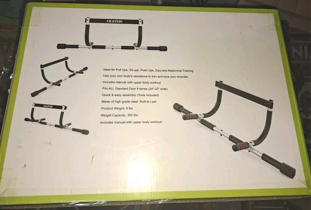 CEAYUN Multi-Grip Pull-Up Bar For Total Upper Body Conditioning & Training