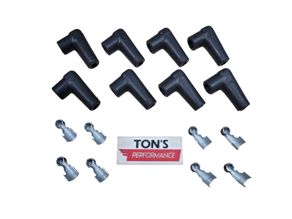 Ignition 8848 Replacement Spark Plug Wire Boot and Terminal Kits SHORT HEI Black
