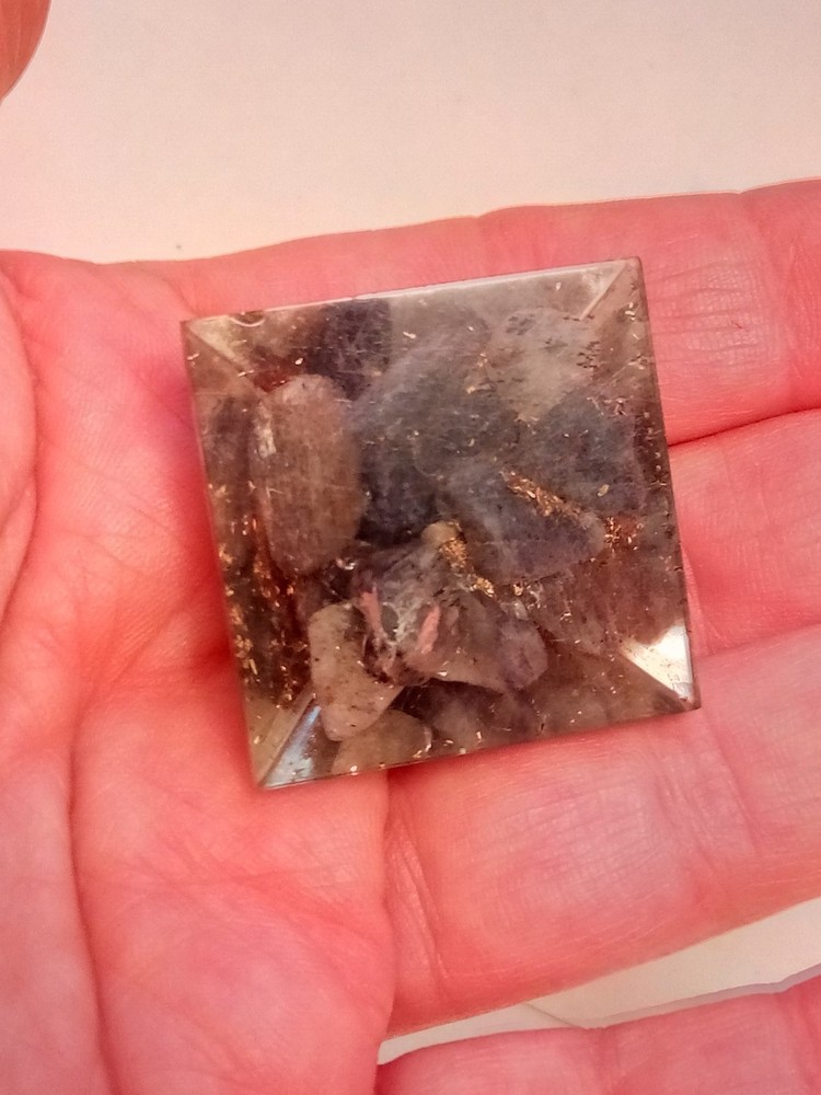 Orgone Blue Aventurine Pyramid Third eye Chakra Healing