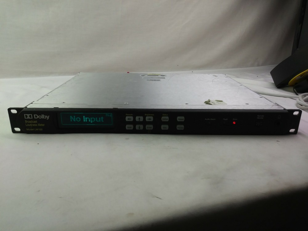 Dolby LM100 Broadcast Professional Loudness Meter Timecode input ver 1.4.0.8