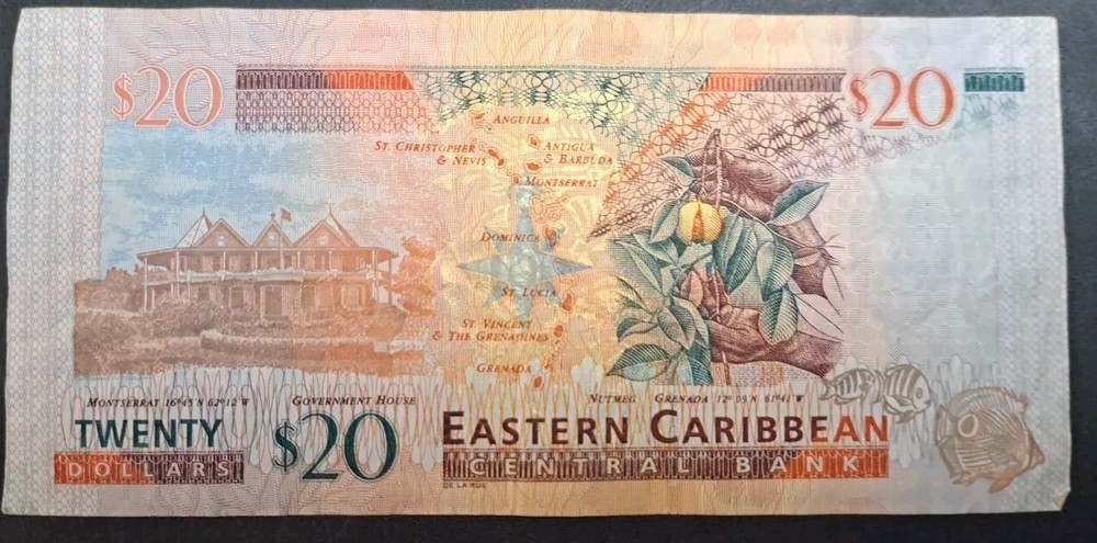 (2012) Eastern Caribbean 20 Dollars P53a MX376803