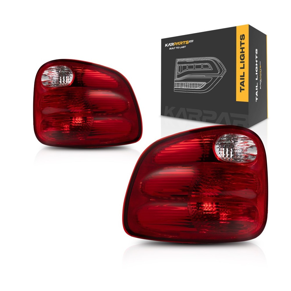 For 2000-2003 Ford F-150 Tail Light Driver and Passenger Side Pair DOT Flareside