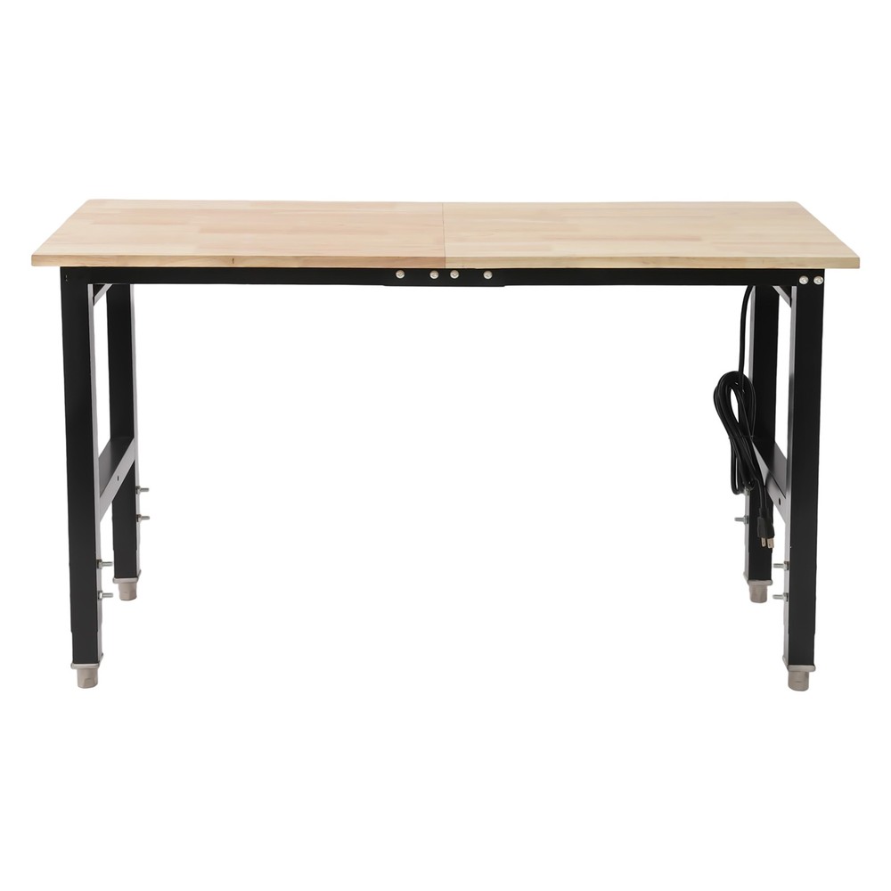 907kg/2000 lbs Adjustable Workbench Heavy-Duty Work Table with Power Outlets