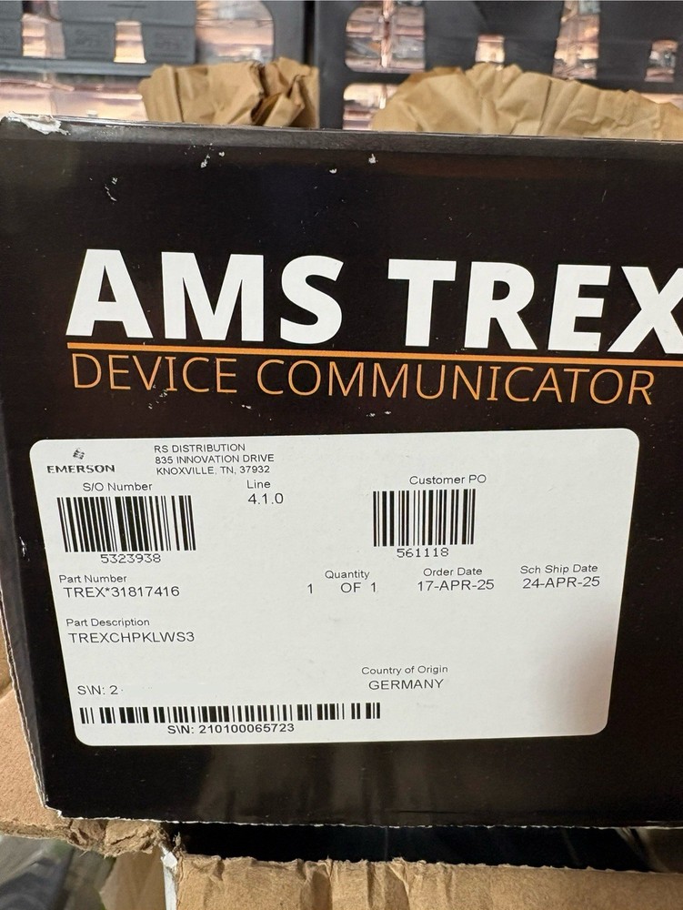 NEW TREX Emerson HART DEVICE COMMUNICATOR  TREXCHPKLWS3S