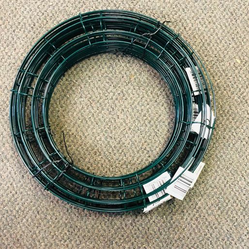 Bundle of 10 - 12" Green 4 - Wire Wreath Frames  by Panacea