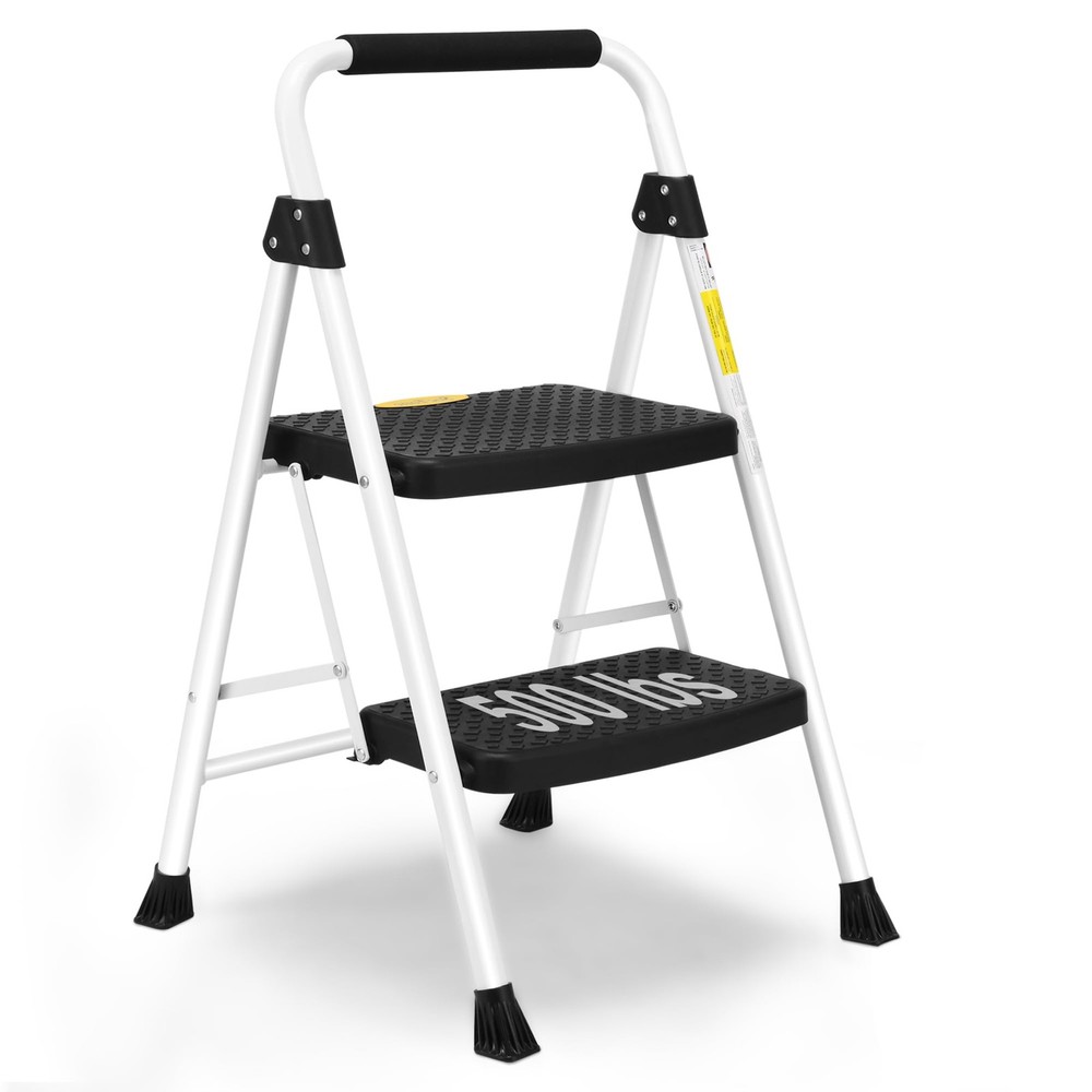 2 Step Ladder, Folding Step Stool for Adults with Handle, Lightweight, Perfec...
