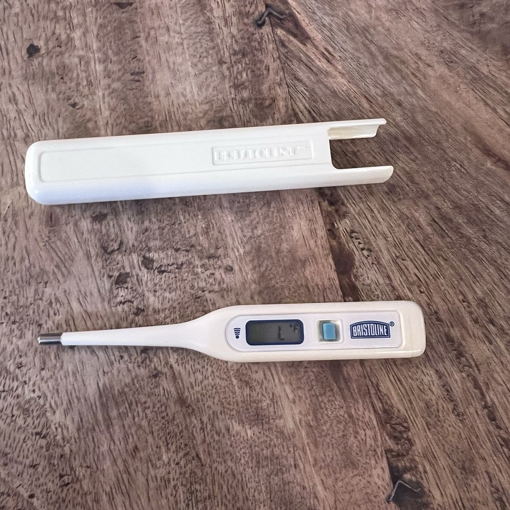 Vintage Bristoline Digital Thermometer & Case