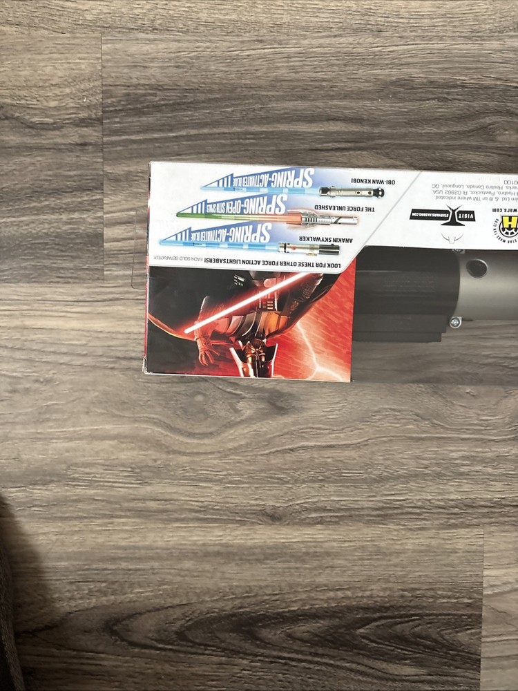 2008 Star Wars Darth Vader Force Action Lightsaber SEALED spring activated blade