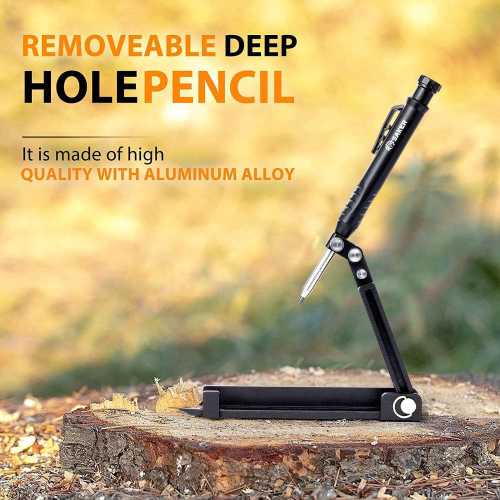 Multi-Function Scribing Tool- Construction Pencil- Aluminum Alloy Scribe Tool wi