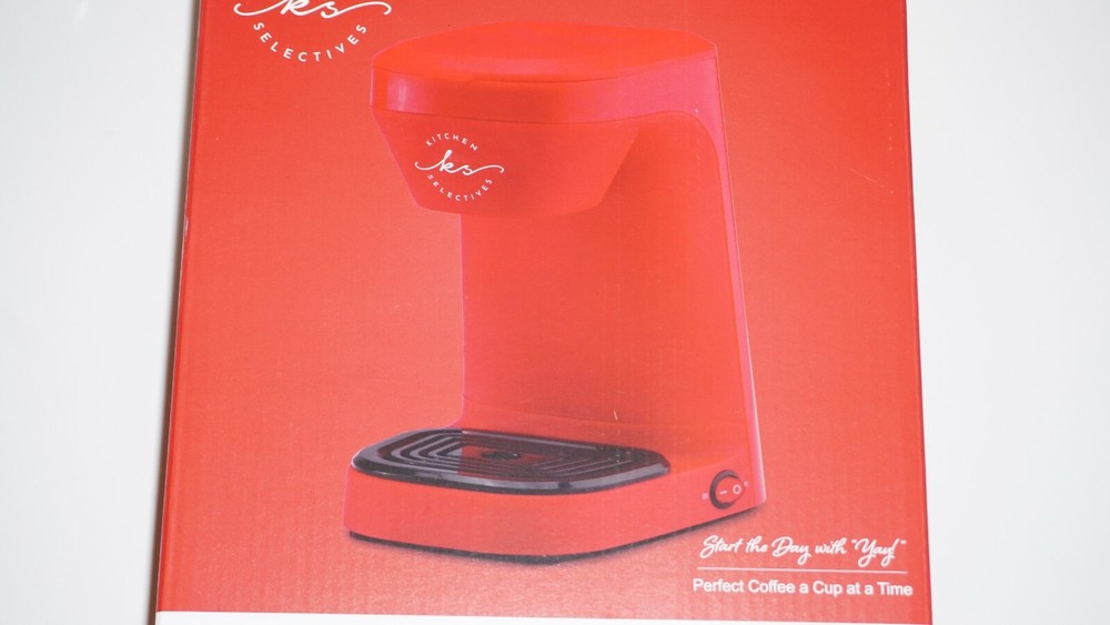 KITCHEN SELECTIVES SINGLE SERVE COFFEE MAKER | RED